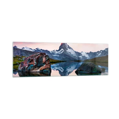 Impression sur verre - Image sur verre - Le coeur des montagnes est chaud - 160x50 cm