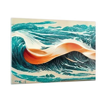 Impression sur verre - Image sur verre - Le rêve d'un surfeur - 120x80 cm