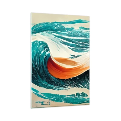 Impression sur verre - Image sur verre - Le rêve d'un surfeur - 80x120 cm