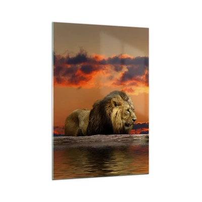 Impression sur verre - Image sur verre - Le roi de la nature - 70x100 cm