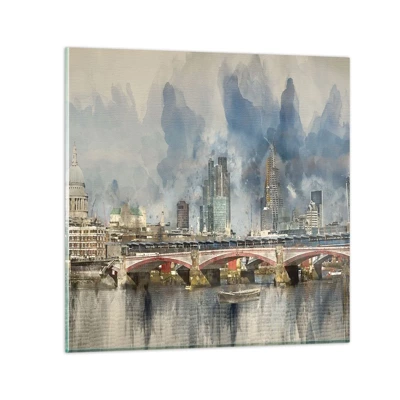 Impression sur verre - Image sur verre - Londres dans toute sa splendeur - 40x40 cm