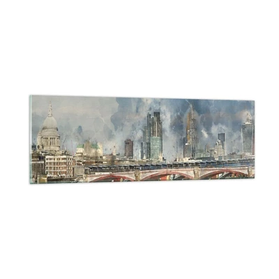 Impression sur verre - Image sur verre - Londres dans toute sa splendeur - 90x30 cm