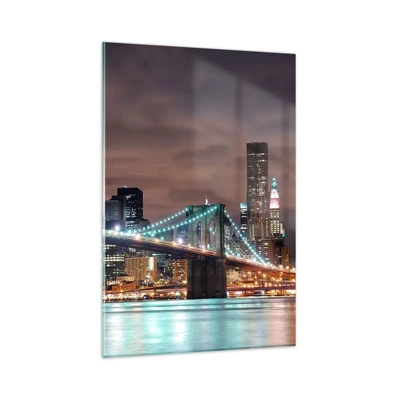 Impression sur verre - Image sur verre - Lumières des grandes villes - 80x120 cm
