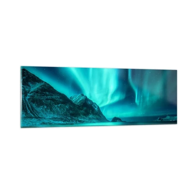 Impression sur verre - Image sur verre - Merveilles du Nord - 90x30 cm