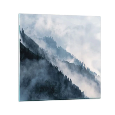 Impression sur verre - Image sur verre - Mysticisme des montagnes - 60x60 cm