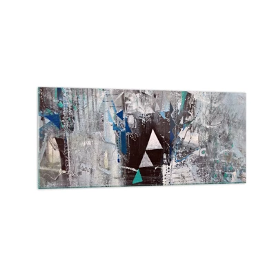 Impression sur verre - Image sur verre - Ordre prioritaire des triangles - 120x50 cm