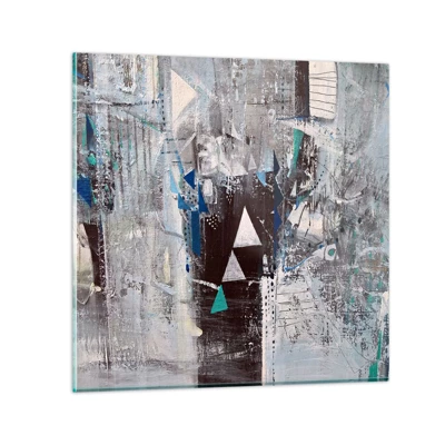 Impression sur verre - Image sur verre - Ordre prioritaire des triangles - 70x70 cm