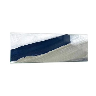 Impression sur verre - Image sur verre - Rencontre avec la blancheur - 90x30 cm