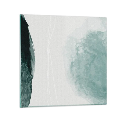 Impression sur verre - Image sur verre - Rencontre avec le brouillard - 50x50 cm
