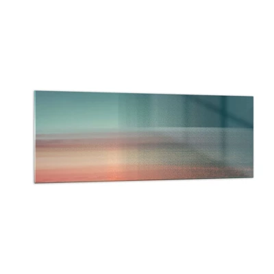 Impression sur verre - Image sur verre - Résumé : vagues de lumière - 140x50 cm