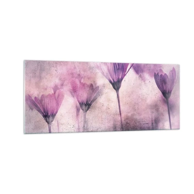 Impression sur verre - Image sur verre - Rêve de fleurs - 100x40 cm