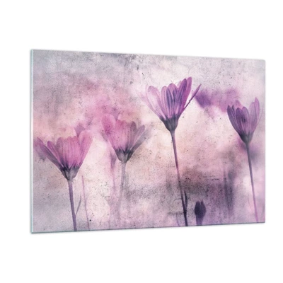 Impression sur verre - Image sur verre - Rêve de fleurs - 120x80 cm