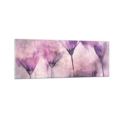 Impression sur verre - Image sur verre - Rêve de fleurs - 140x50 cm