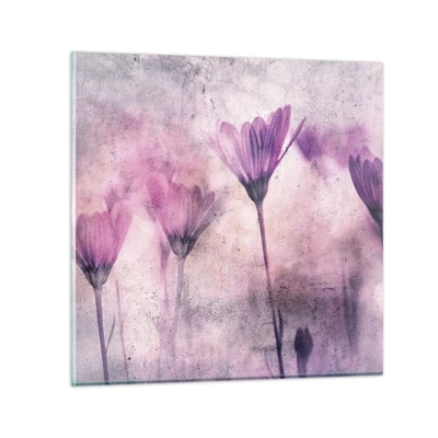 Impression sur verre - Image sur verre - Rêve de fleurs - 30x30 cm