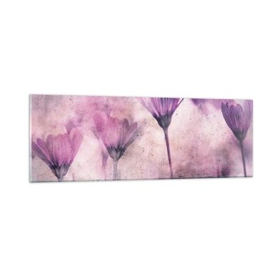 Impression sur verre - Image sur verre - Rêve de fleurs - 90x30 cm