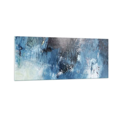 Impression sur verre - Image sur verre - Rhapsodie en bleu - 100x40 cm