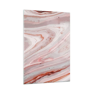 Impression sur verre - Image sur verre - Rose liquide - 50x70 cm