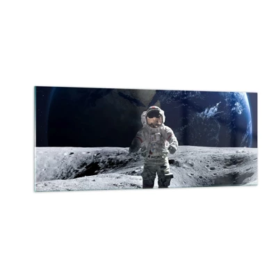 Impression sur verre - Image sur verre - Salutations de la lune - 100x40 cm