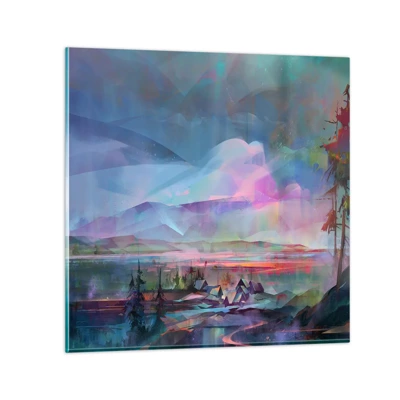 Impression sur verre - Image sur verre - Sous un ciel bienveillant - 60x60 cm