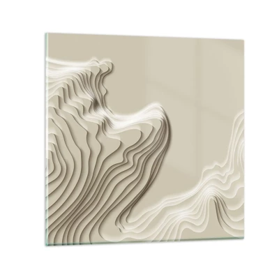 Impression sur verre - Image sur verre - Topographie artistique - 30x30 cm