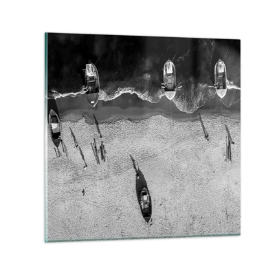 Impression sur verre - Image sur verre - Toujours sur le rivage… - 40x40 cm