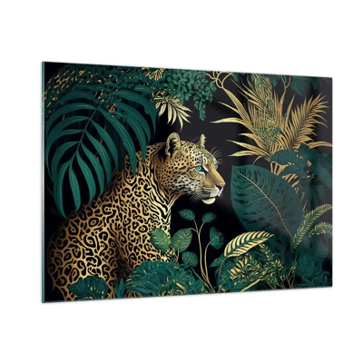 Impression sur verre - Image sur verre - Un hôte dans la jungle - 100x70 cm