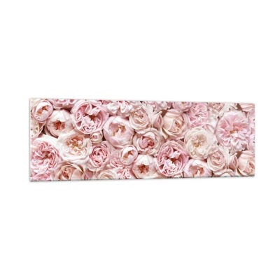 Impression sur verre - Image sur verre - Un lit de roses - 160x50 cm