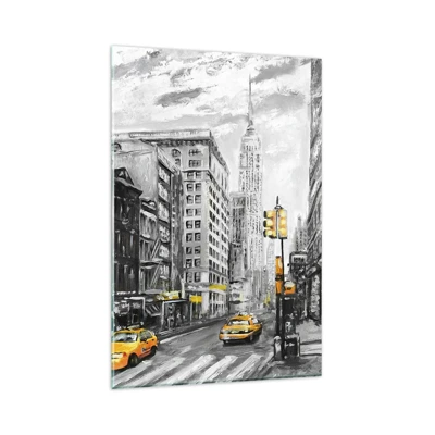 Impression sur verre - Image sur verre - Une histoire new-yorkaise - 80x120 cm