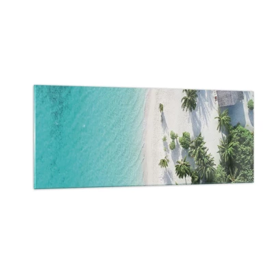 Impression sur verre - Image sur verre - Vacances au paradis - 100x40 cm