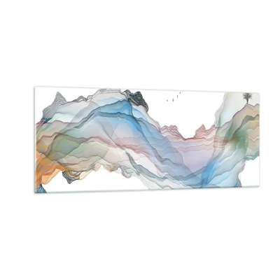 Impression sur verre - Image sur verre - Vers les montagnes de cristal - 100x40 cm