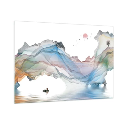 Impression sur verre - Image sur verre - Vers les montagnes de cristal - 100x70 cm