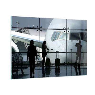 Impression sur verre - Image sur verre - Vis-à-vis de l'aéroport - 100x70 cm