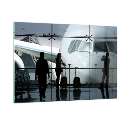 Impression sur verre - Image sur verre - Vis-à-vis de l'aéroport - 120x80 cm