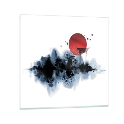 Impression sur verre - Image sur verre - Vue japonnaise - 40x40 cm