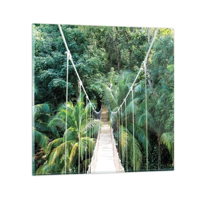 Impression sur verre - Image sur verre - Welcome to the jungle! - 30x30 cm