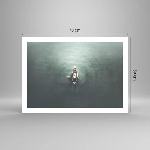 Affiche - Poster - À travers le lac de la lune - 70x50 cm