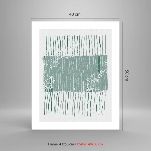 Affiche - Poster - Abstraction de la mer - 40x50 cm