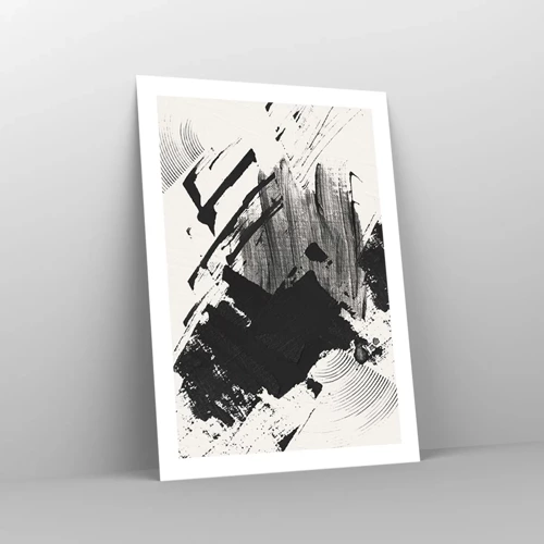 Affiche - Poster - Abstraction – expression du noir - 50x70 cm