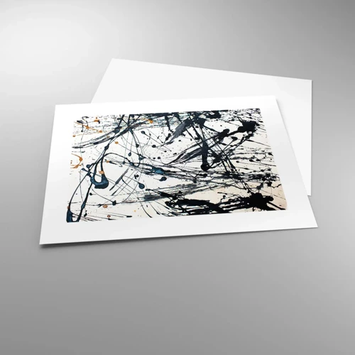 Affiche - Poster - Abstraction expressionniste - 40x30 cm