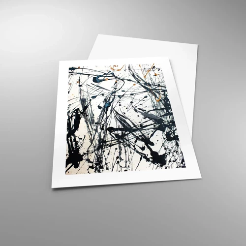 Affiche - Poster - Abstraction expressionniste - 40x50 cm