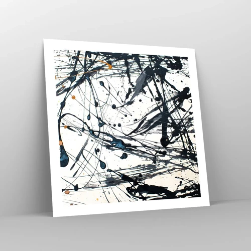 Affiche - Poster - Abstraction expressionniste - 60x60 cm