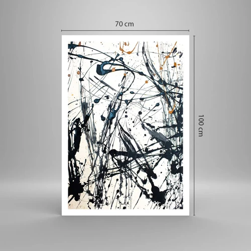 Affiche - Poster - Abstraction expressionniste - 70x100 cm