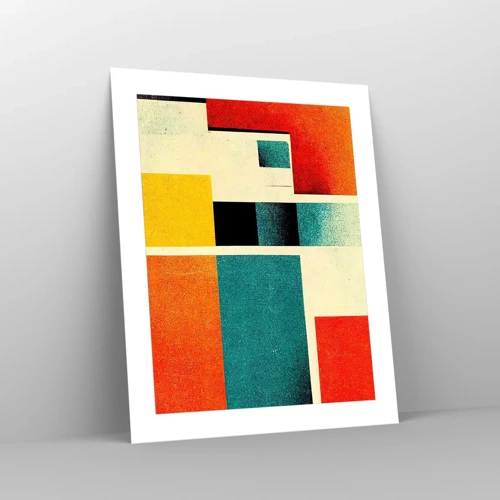 Affiche - Poster - Abstraction géométrique – bonne énergie - 40x50 cm