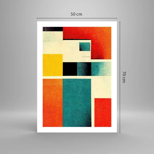 Affiche - Poster - Abstraction géométrique – bonne énergie - 50x70 cm