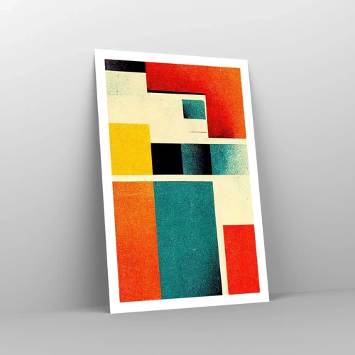 Affiche - Poster - Abstraction géométrique – bonne énergie - 61x91 cm