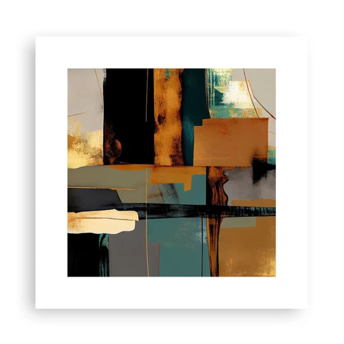 Affiche - Poster - Abstraction – lumière et ombre - 30x30 cm