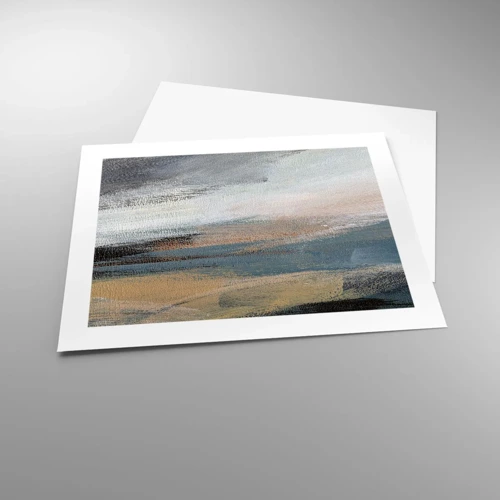 Affiche - Poster - Abstraction : paysage nordique - 50x40 cm