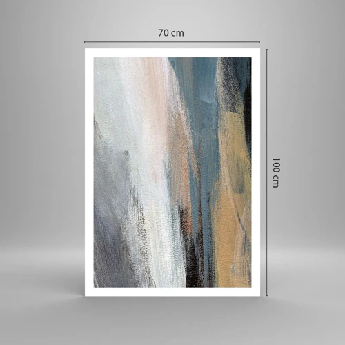 Affiche - Poster - Abstraction : paysage nordique - 70x100 cm