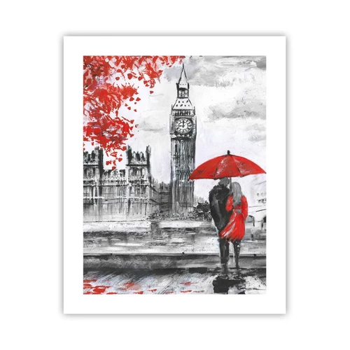 Affiche - Poster - Amoureux de Londres - 40x50 cm