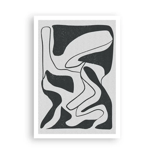 Affiche - Poster - Amusement de labyrinthe abstrait - 70x100 cm
